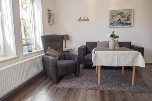 Et opholdsområde på Wohnung 3 im Haus Wattenblick