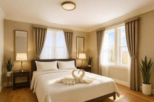 Postel nebo postele na pokoji v ubytování 2 BR Apt|15 Min to NYC|Book Today