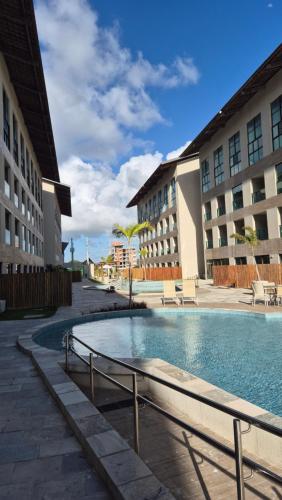 Bazén v ubytování Praia dos Carneiros - Studio Max Carneiros - NOVO nebo v jeho okolí