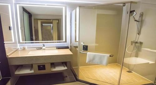 Koupelna v ubytování City Comfort Inn Nanchang Fuxing Avenue East Metro Station Xiaolan