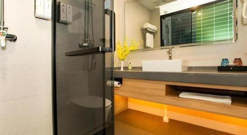 Koupelna v ubytování GreenTree Inn Express Bozhou Woyang County Huaizhong Avenue Zhonghai International