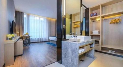 Ένα μπάνιο στο Echarm Hotel Leiyang