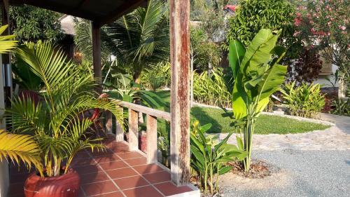 Κήπος έξω από το Bird of Paradise Bungalows