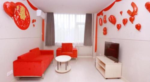 Χώρος καθιστικού στο Jinjiang Inn Handan Zhonghua Nan Street Xueyuan Bei Road