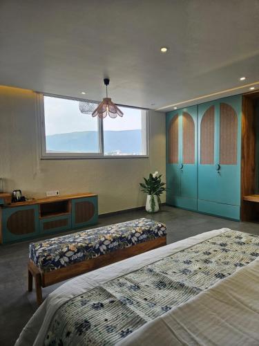 Postel nebo postele na pokoji v ubytování Lake Nest