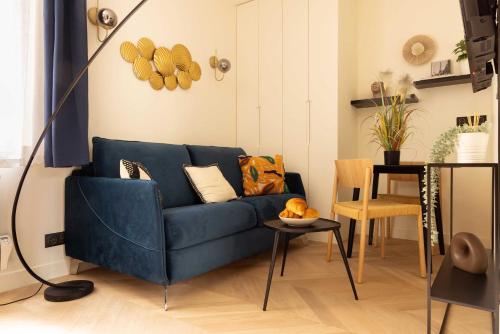 Χώρος καθιστικού στο Charming studio 2P- Montorgueil
