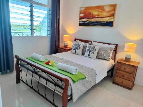 Ένα ή περισσότερα κρεβάτια σε δωμάτιο στο The Hub Vanuatu