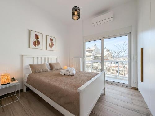 Acropolis view 2BD top floor next to tram and port