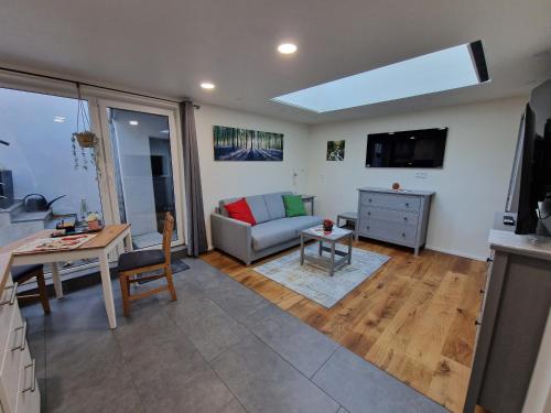 Posezení v ubytování Apartment am Rathaus