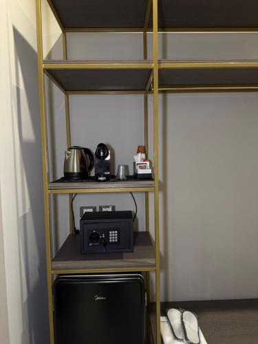 Kuchyň nebo kuchyňský kout v ubytování Ladi House