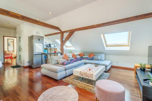 Χώρος καθιστικού στο Appartement proche Strasbourg