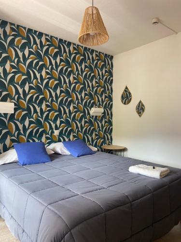 Voodi või voodid majutusasutuse Auberge de la Vallée d'Ossau toas