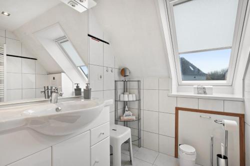 Koupelna v ubytování Ferienwohnung Timmermann 1