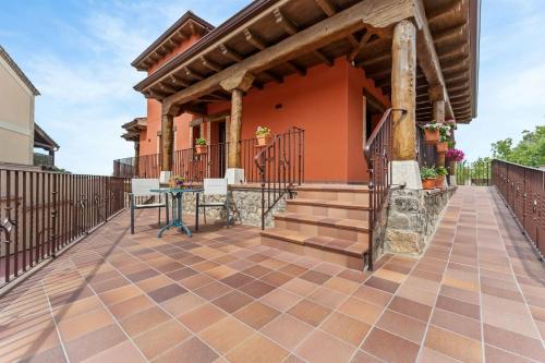 Balkón nebo terasa v ubytování Estrena nuestra Casa Rural Los Hebrero