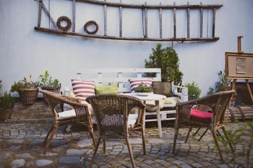 Posezení v ubytování Apartmán u Révy