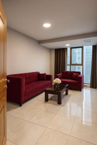 Χώρος καθιστικού στο al AMER palace hotel by al Jamal