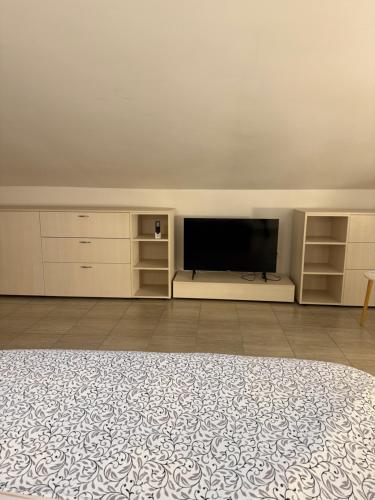 Μια τηλεόραση ή/και κέντρο ψυχαγωγίας στο Penthouse Escape Otopeni An Unforgettable Experience