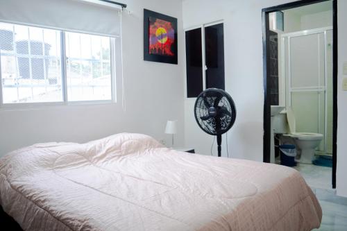 Voodi või voodid majutusasutuse Aparta Estudio Amoblado 1 a 3 Personas toas