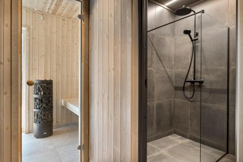 Et badeværelse på Stryn Golden Resort - Panorama I