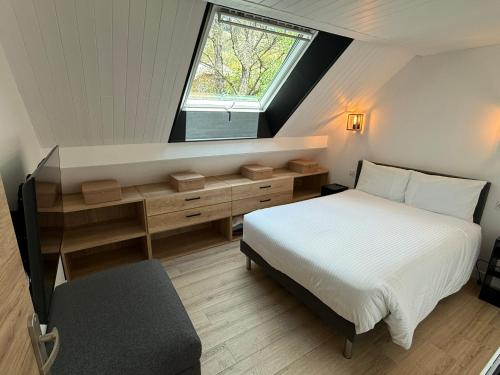 Postel nebo postele na pokoji v ubytování Chalet Prorel Serre Chevalier