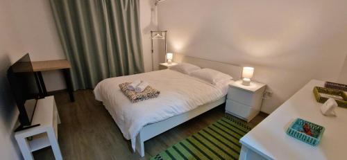 Postel nebo postele na pokoji v ubytování Apartament Atlas