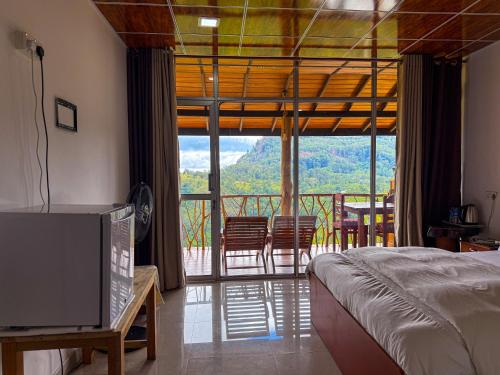 Ένα ή περισσότερα κρεβάτια σε δωμάτιο στο New Dream Inn