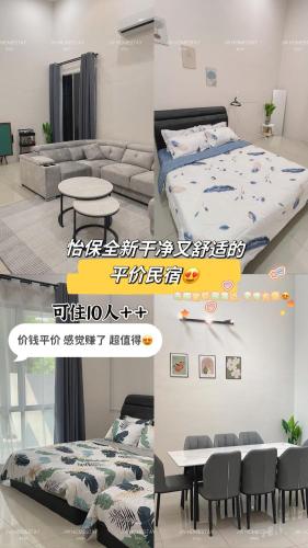 Ένα ή περισσότερα κρεβάτια σε δωμάτιο στο JW HomeStay IPOH