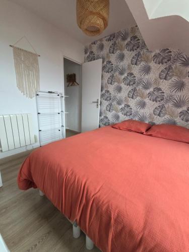 Postel nebo postele na pokoji v ubytování L'appartement cosy du Portel