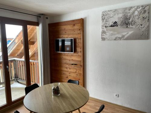 Studio vue piste + parking souterrain privatif inclus