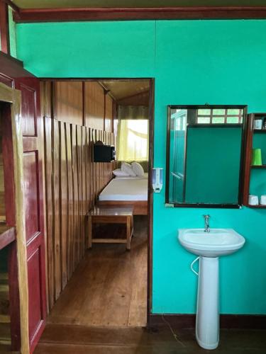 Koupelna v ubytování Corcovado Air