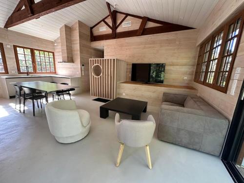 Un lugar para sentarse en Le Refuge du Pyla