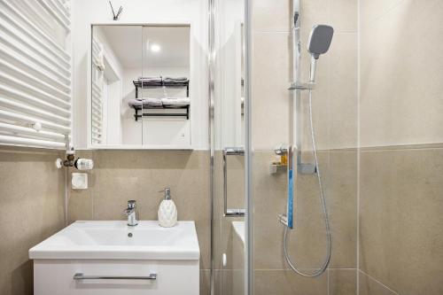 Ένα μπάνιο στο Apartment in Sarstedt