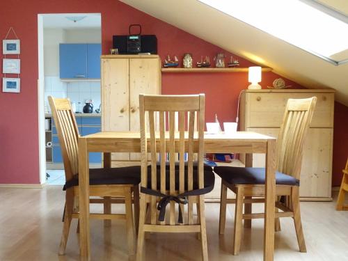 Η κουζίνα ή μικρή κουζίνα στο Hafenblick