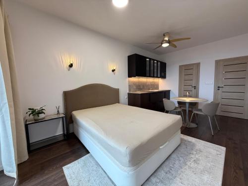 Postel nebo postele na pokoji v ubytování Castle Studio 7 Bojnice