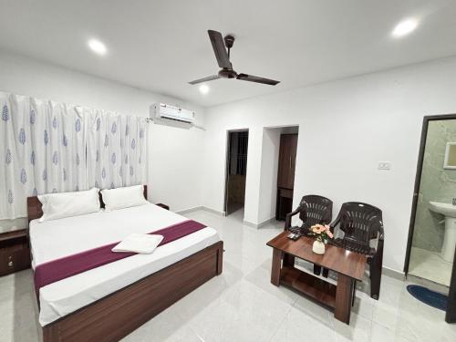 Ένα ή περισσότερα κρεβάτια σε δωμάτιο στο Hoppin Homestay