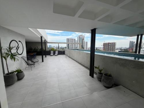 Μπαλκόνι ή βεράντα στο Monoambiente, capacidad 3 personas