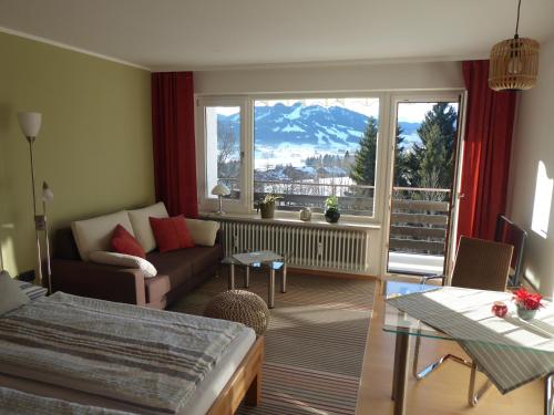 Posezení v ubytování Appartement Vogelnest