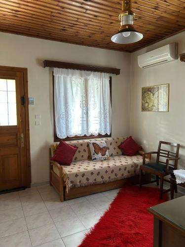 Et opholdsområde på City Escape Cottage