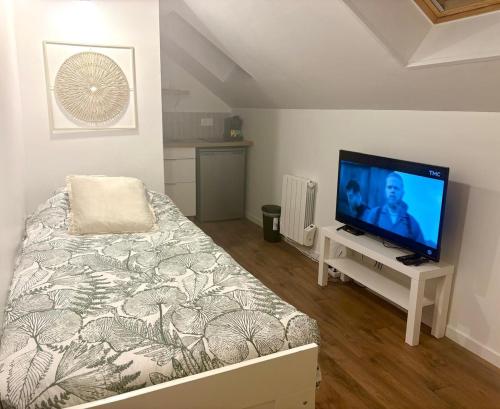 Μια τηλεόραση ή/και κέντρο ψυχαγωγίας στο Dalikyda - Le Petit Coty - Downtown - Wifi