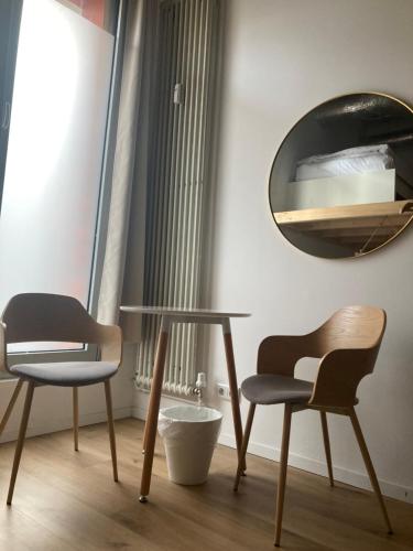 Posezení v ubytování Minimal Hostel Kreuzberg