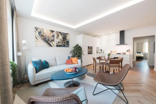 Χώρος καθιστικού στο Luxury Top Floor, Balcony and Easy 24h Check-in