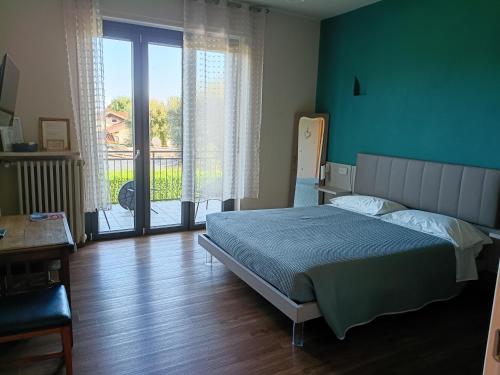 Postel nebo postele na pokoji v ubytování B&B Monte Bo Biella