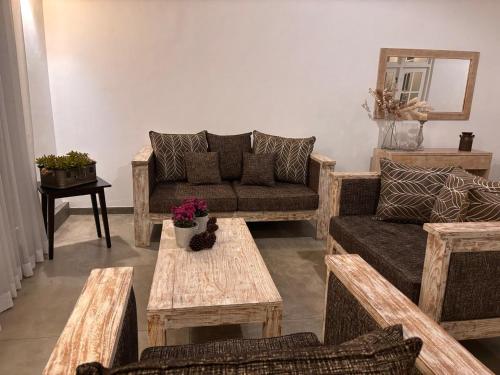 Χώρος καθιστικού στο Villa Aureia