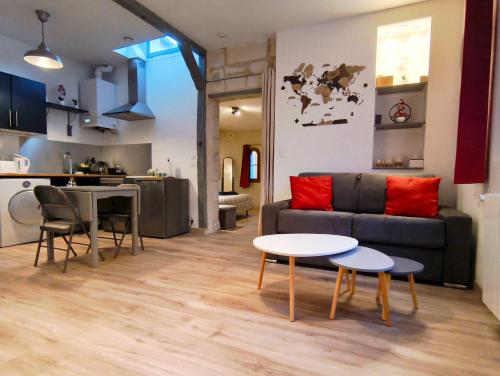 Η κουζίνα ή μικρή κουζίνα στο Le coeur de la ville