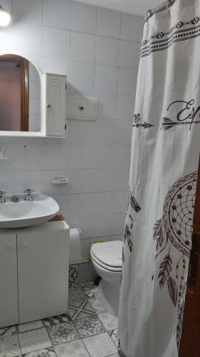 Koupelna v ubytování Departamento a 3 cuadras del mar