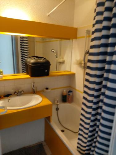 Koupelna v ubytování Appartement avec vue mer, port et golf