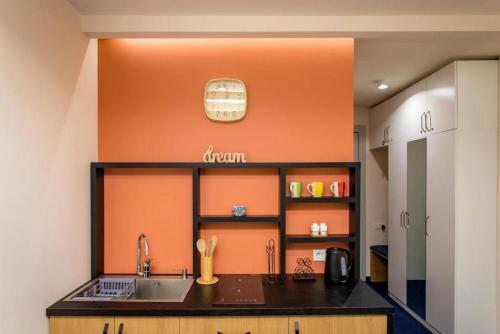 Η κουζίνα ή μικρή κουζίνα στο New Gudauri Atrium