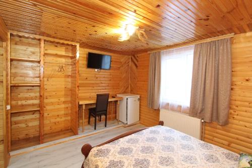 Postel nebo postele na pokoji v ubytování Manor "U Bervinovy"