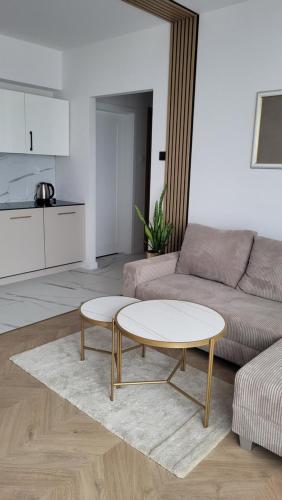 Posezení v ubytování Apartament Lilly & Tilly free parking podziemny