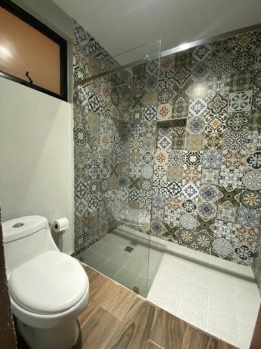 Ένα μπάνιο στο Hotel Casa María Tamasopo